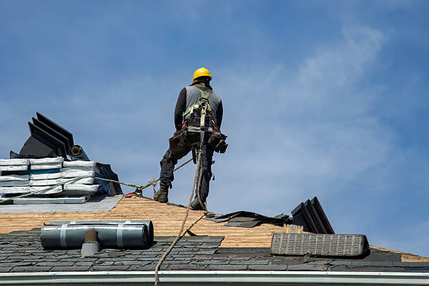 Professional Roof Replacement technician working in Fort Shaw, MT